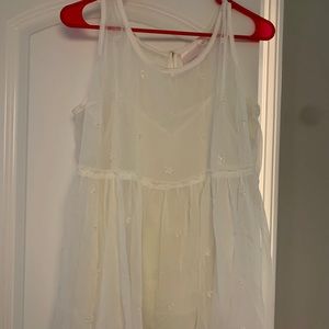 Lauren Conrad sheer tank top w/ attached camisole